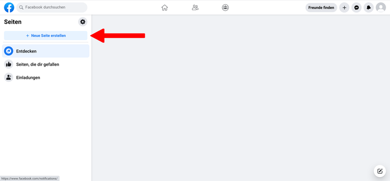 Facebook Seite erstellen