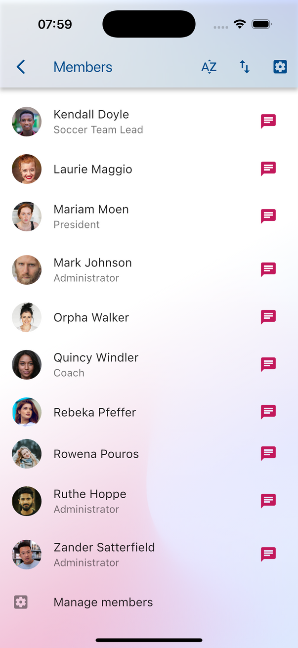 Chat Mockup