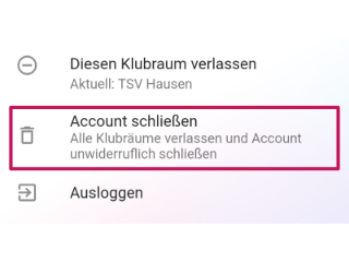 Close account