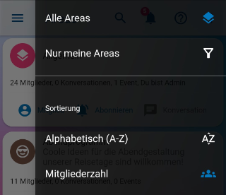 Sort Areas