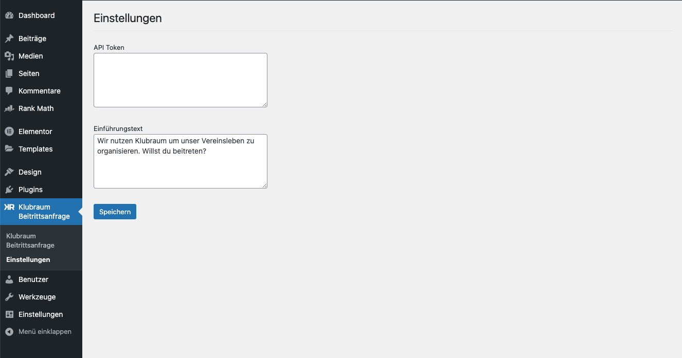 Plugin Settings