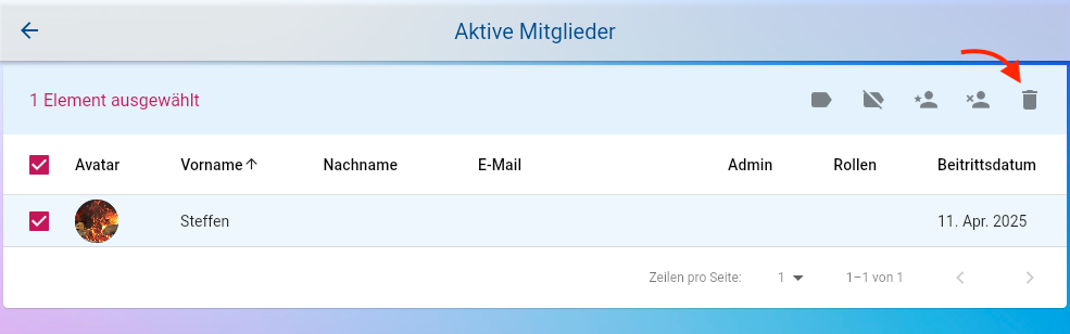Remove members