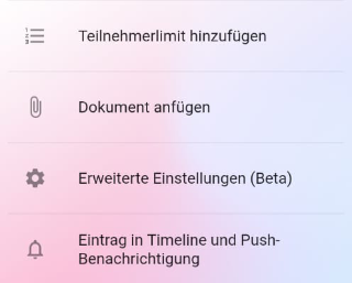 Advanced settings