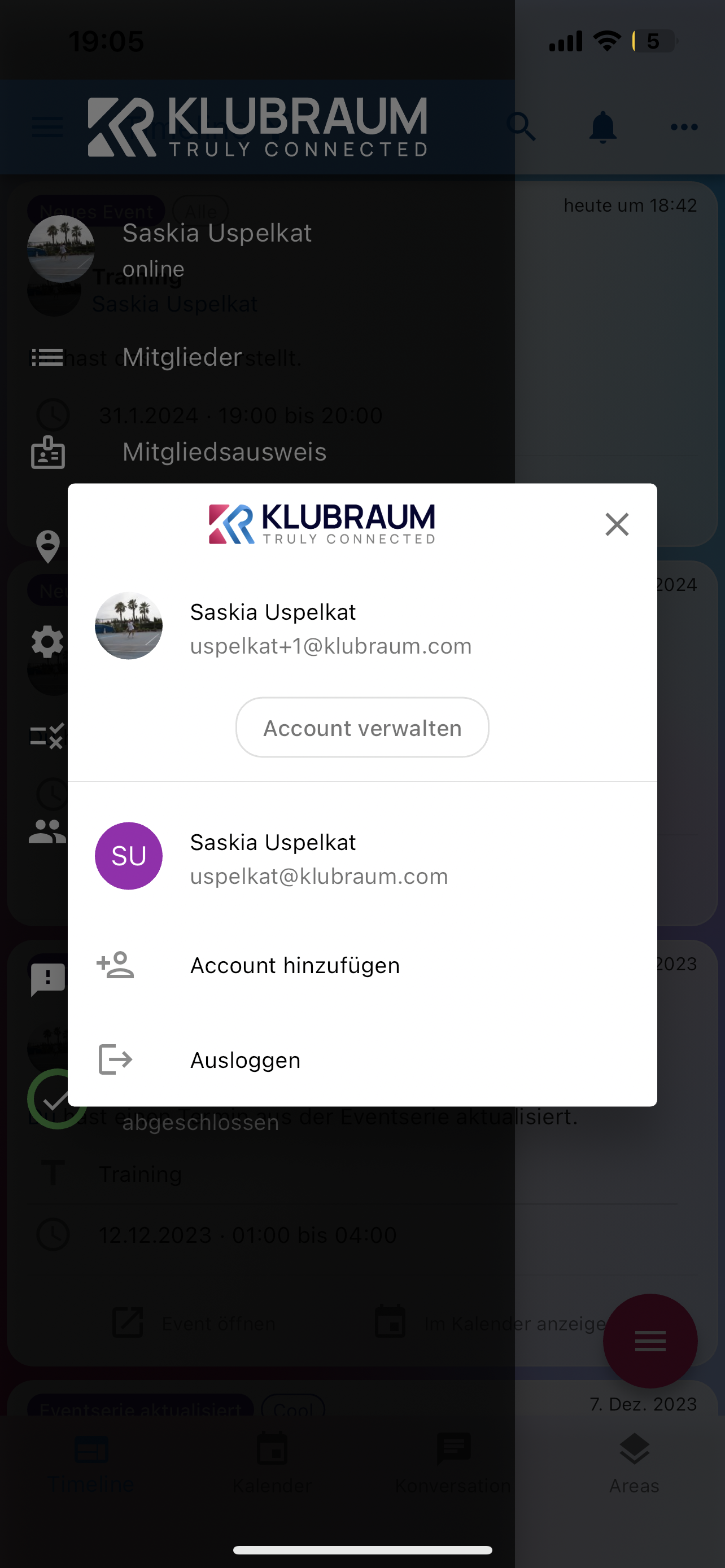 Select Add account