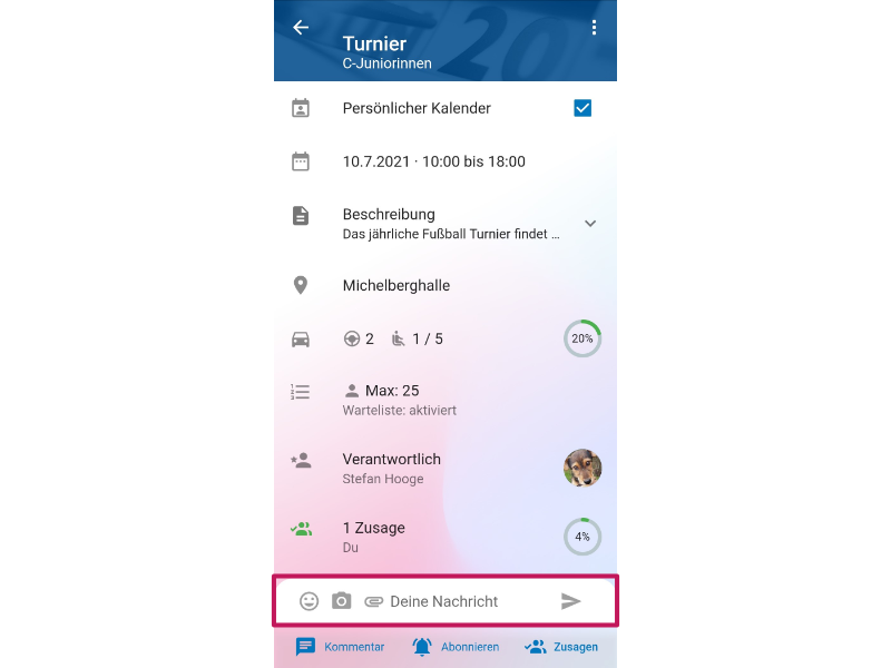 Conversation for Event