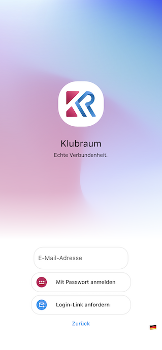 Login with email