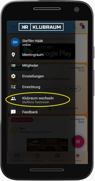 Switch multiple Klubraum