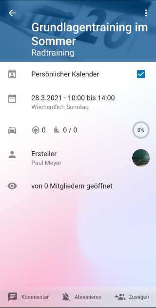 Personal Calendar