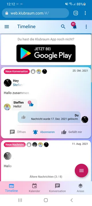 In Browser (Android)
