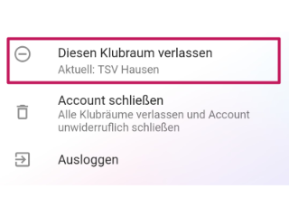Leave Klubraum