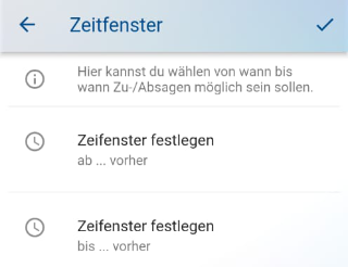 Select time window